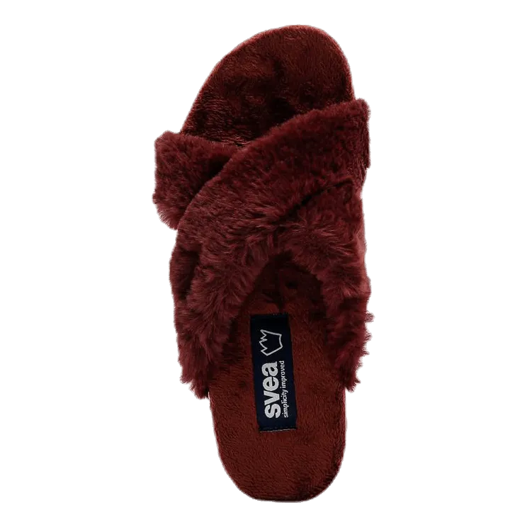 Sanrio Slippers Alex Cross Fur Red