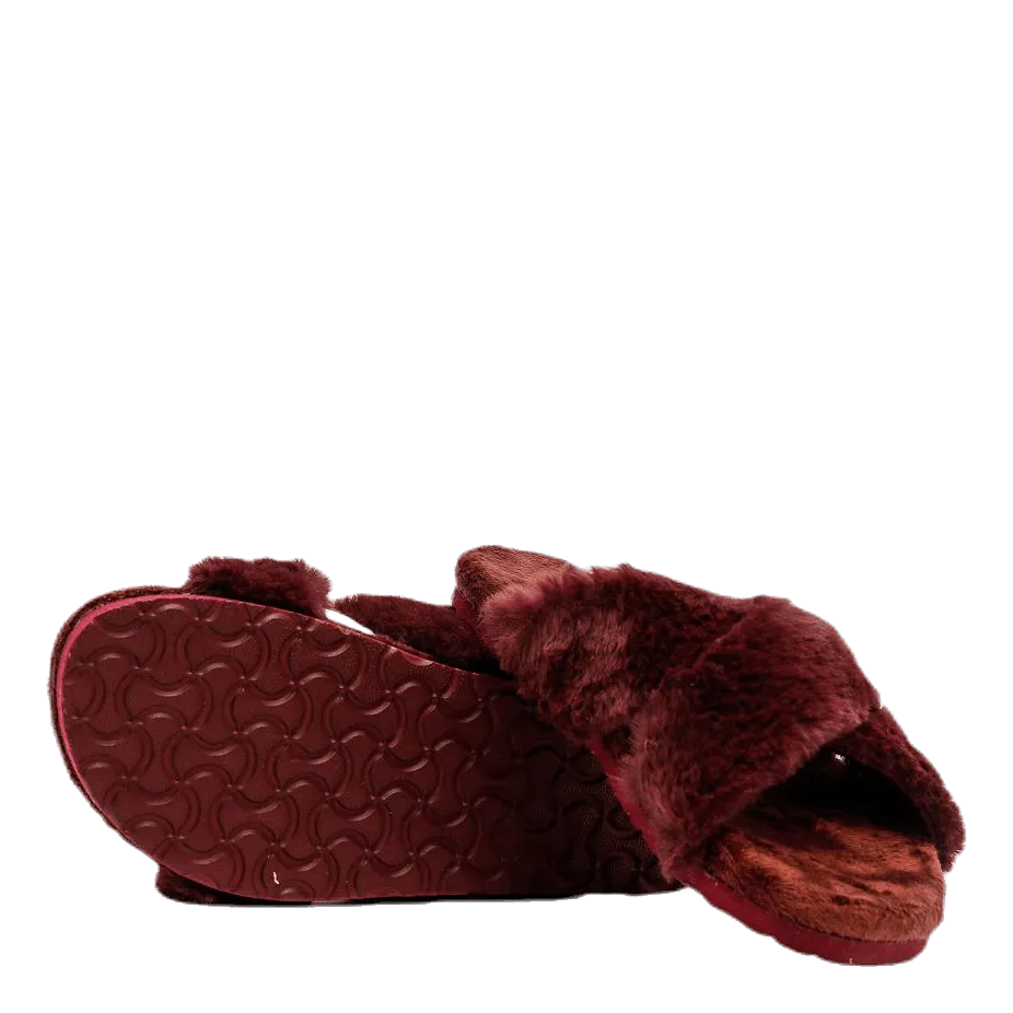 Alex Cross Fur Red Costco Slippers