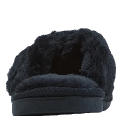 Slippers With Non Slip Soles Alie Fluffy Slippers Black