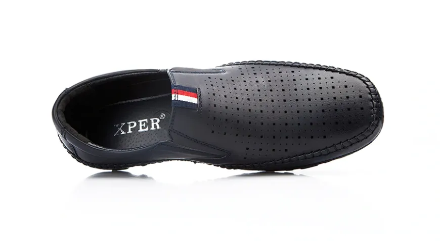 Men's Spring Summer Leather Casual Shoes | Men's Flats Dress Loafers Slip On Casual Driving Loafer