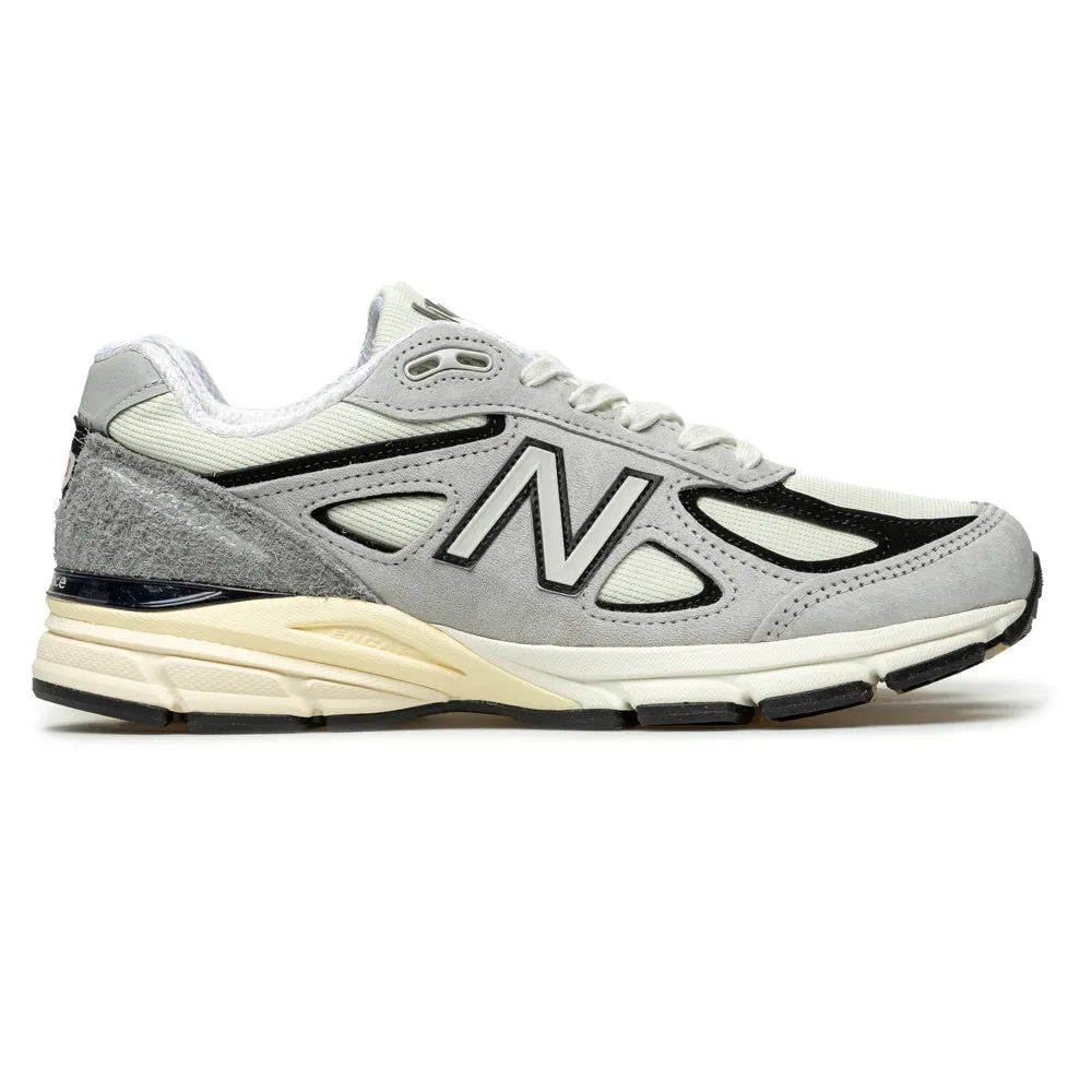 New Balance Boys Baseball Cleats New Balance x Teddy Santis 990V4 Made in USA | Grey Black