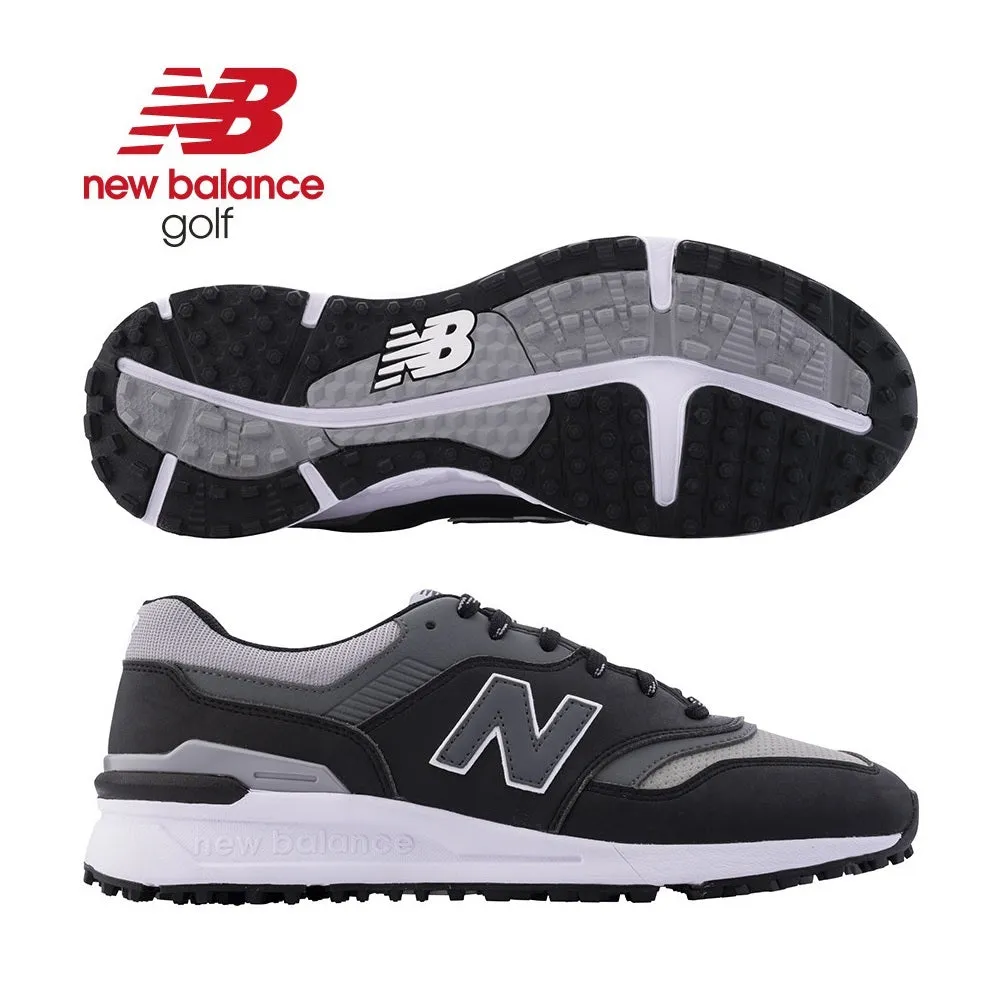 Women's Triple Black New Balance 9060 New Balance Mens 997 SL Golf Shoes - Spikeless - Black/Grey - All Sizes
