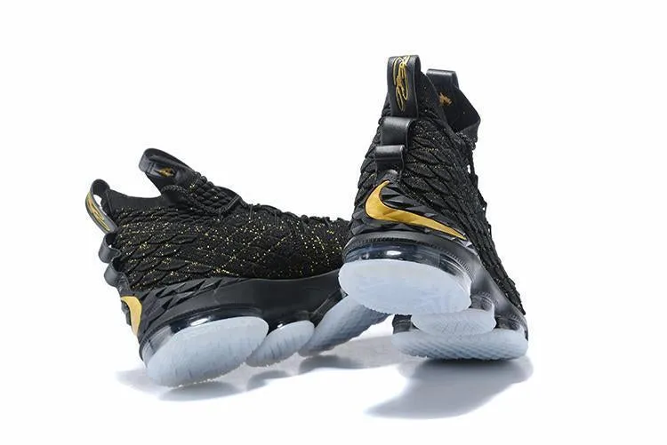 Nike Lebron XV 15 Black Gold Men Shoes Sale Size US7,8,8.5,9,10,11,12 Asics Shoes Spain