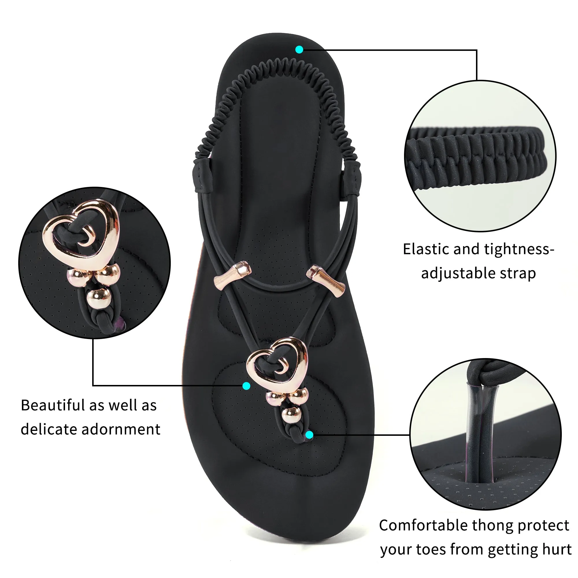 Rafia Flip Flops Almusen Women Flats Sandals Summer Beach Shoes Ankle T-Strap Adult Casual Flip Flops Dress Shoes