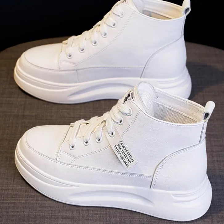 Women's High-top Platform Leather Sneakers Trump Sneakers Assassination