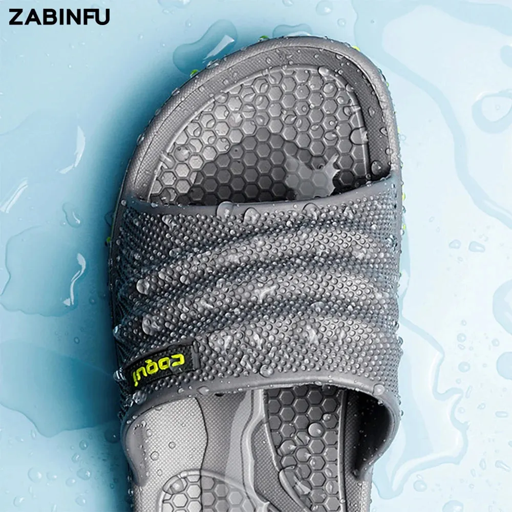 Men Summer Comfortable Non-slip Platform EVA Slippers Lightweight Shoes Snoopy Slides