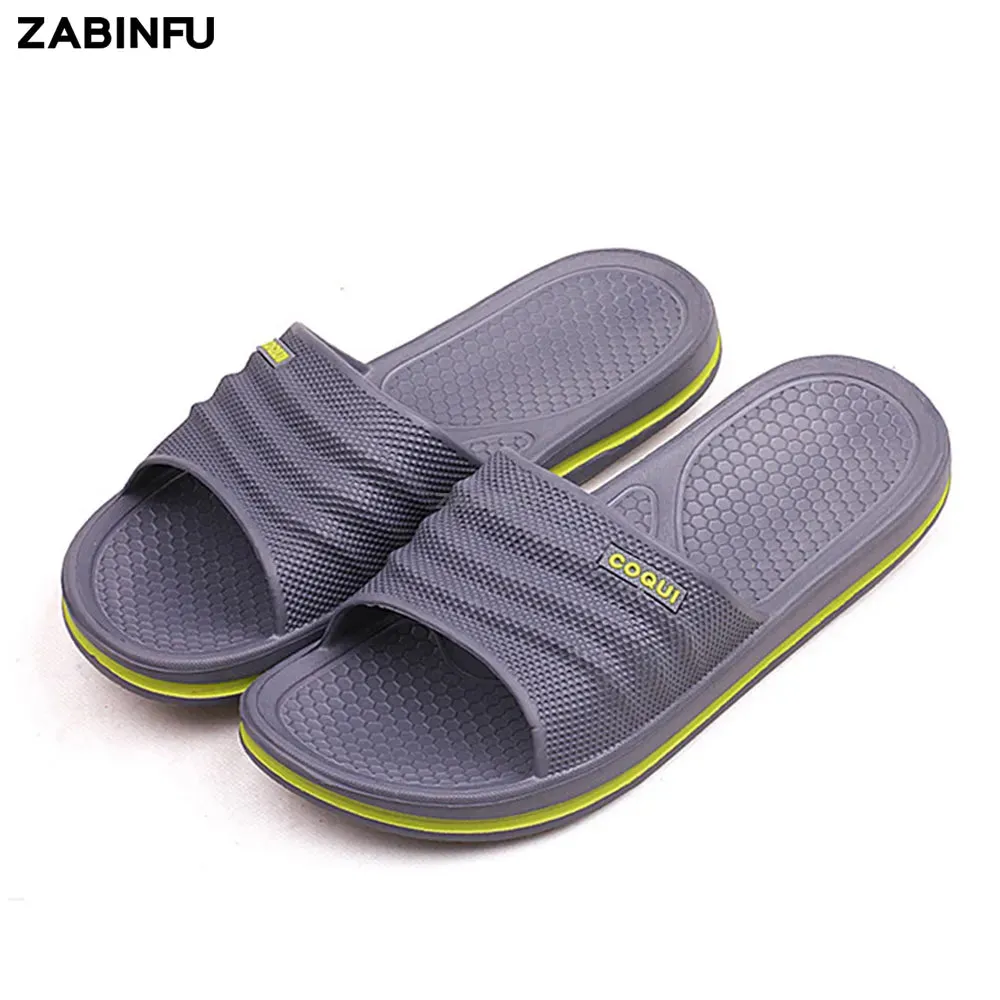 Men Summer Comfortable Non-slip Platform EVA Slippers Lightweight Shoes Patterns For Knitted Slippers