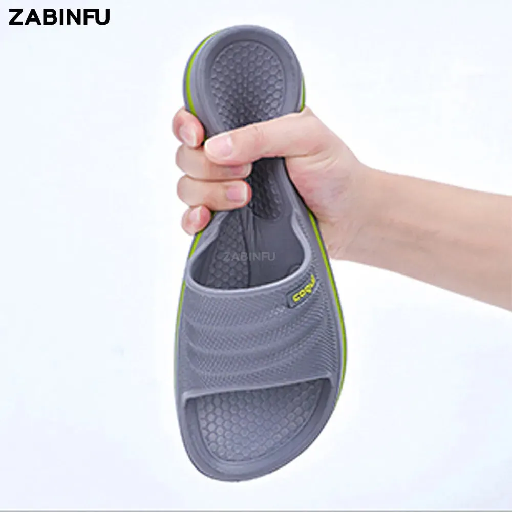 Italian Bread Slippers Men Summer Comfortable Non-slip Platform EVA Slippers Lightweight Shoes