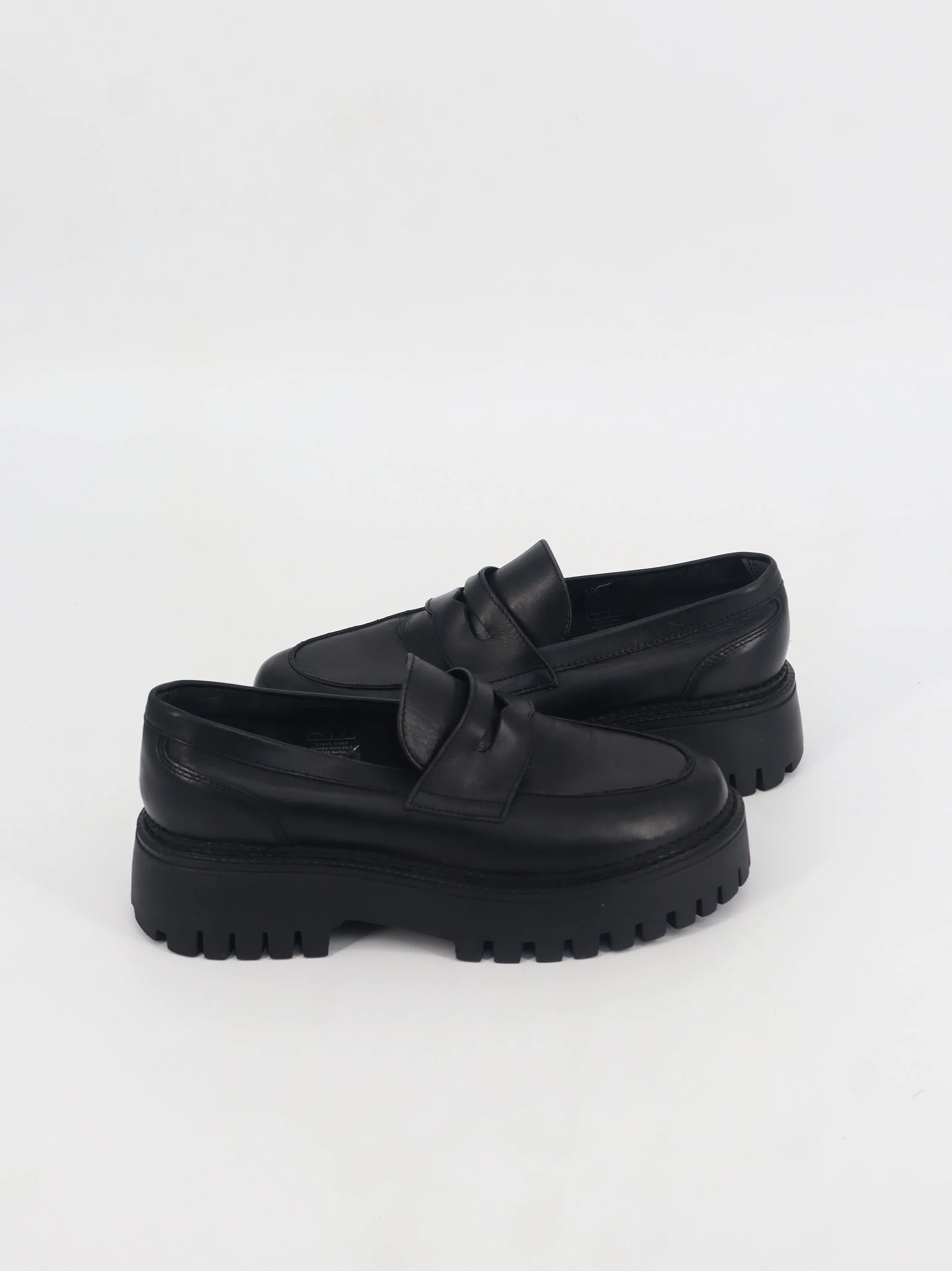 Women's Leather Moccasin,Black Flat Ankle Sandals