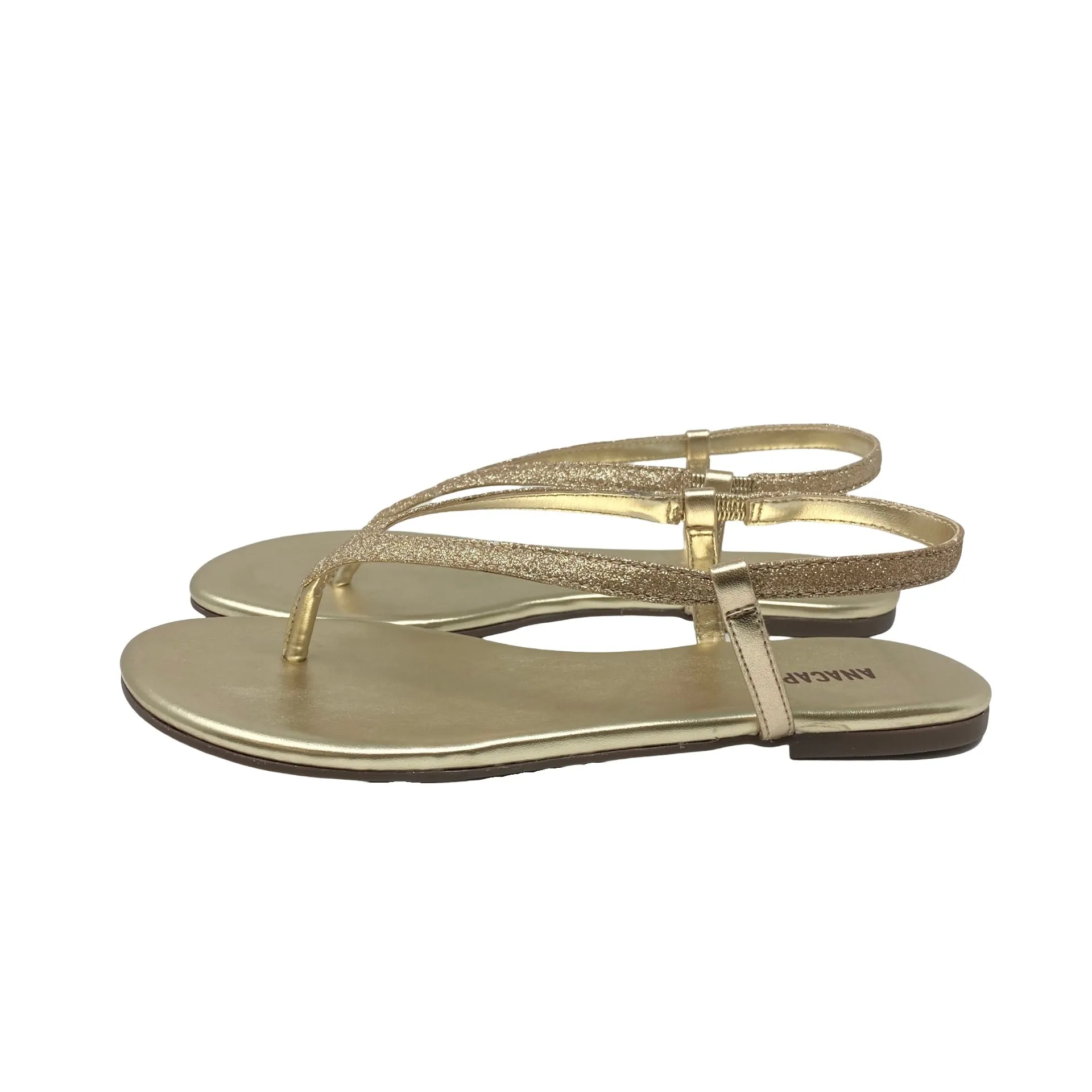 Original Universal Sandals ANACAPRI Glitter Strap Metallic Sandals