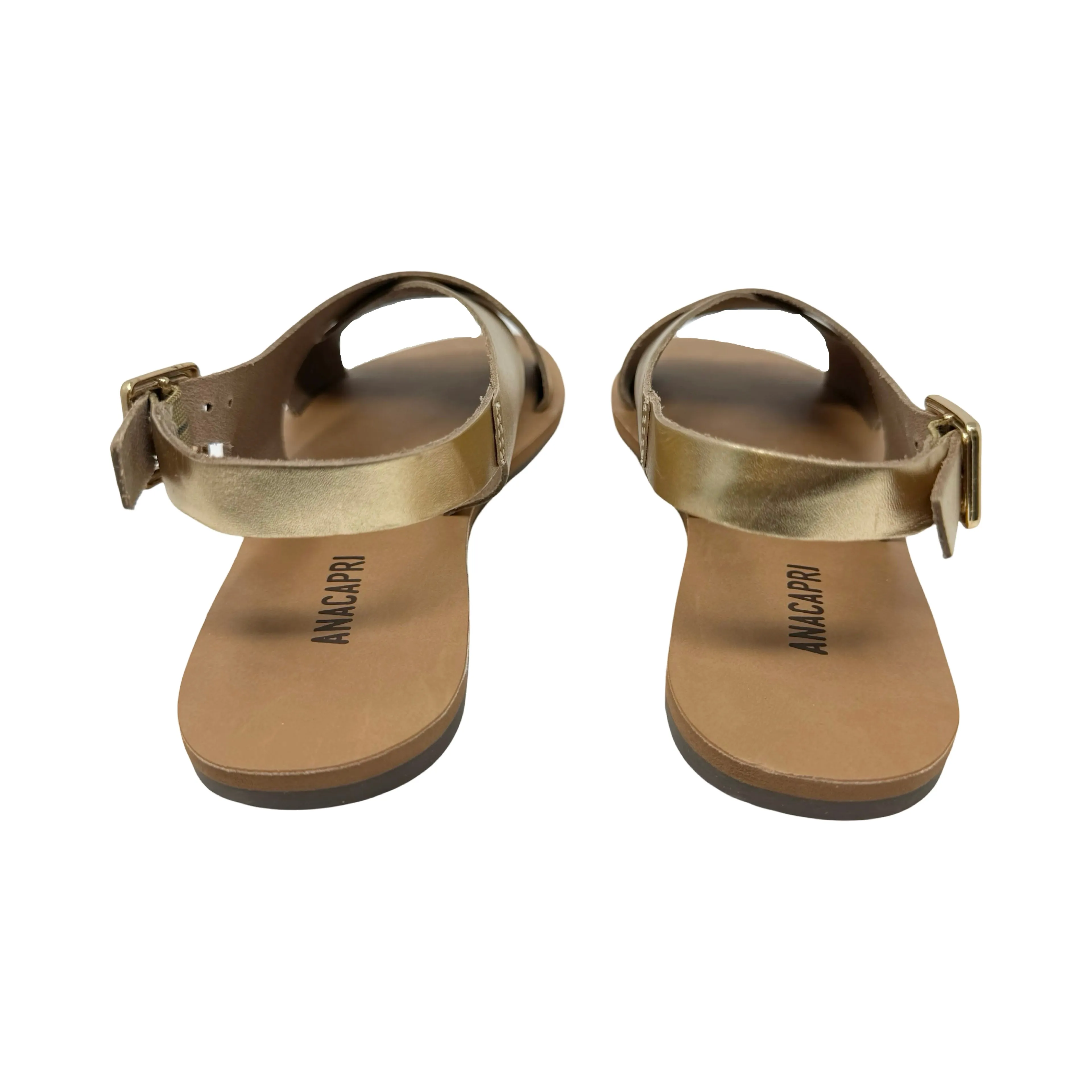 ANACAPRI Metallic Slingback Sandals Freef Sandals