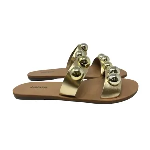 ANACAPRI Metallic Studded Sandals Sandals Resorts Florida
