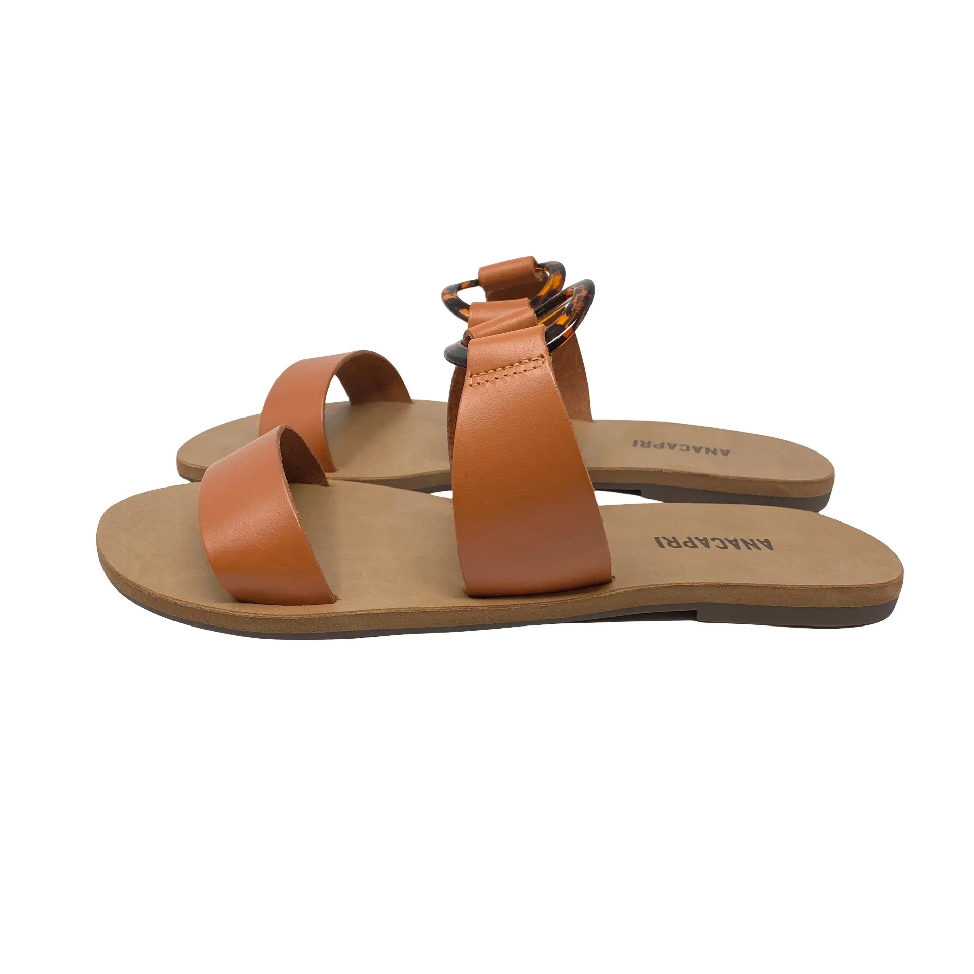 Sandals Chanel ANACAPRI Tortoise Shell Ring Sandals