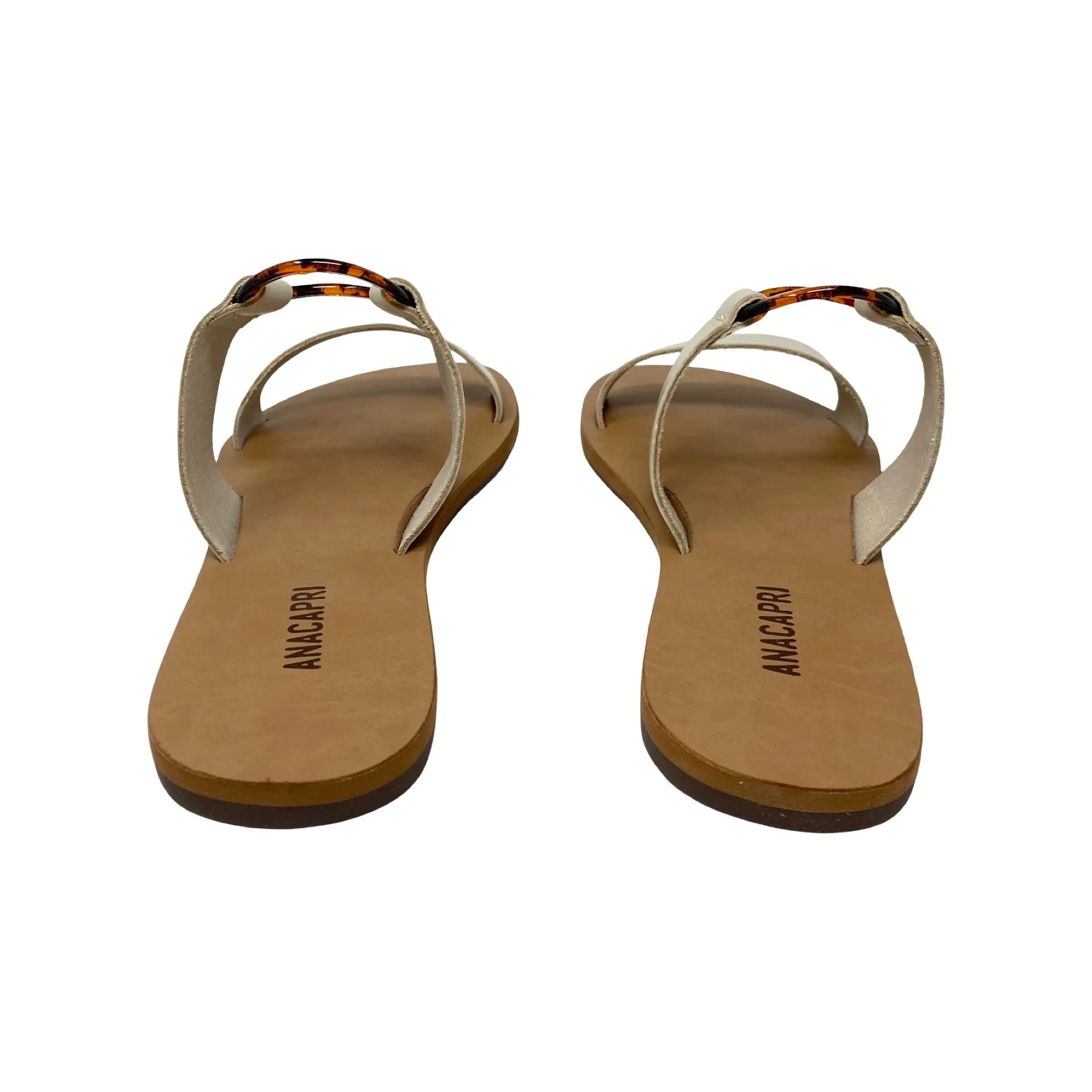 ANACAPRI Tortoise Shell Ring Sandals Opened Toed Sandals