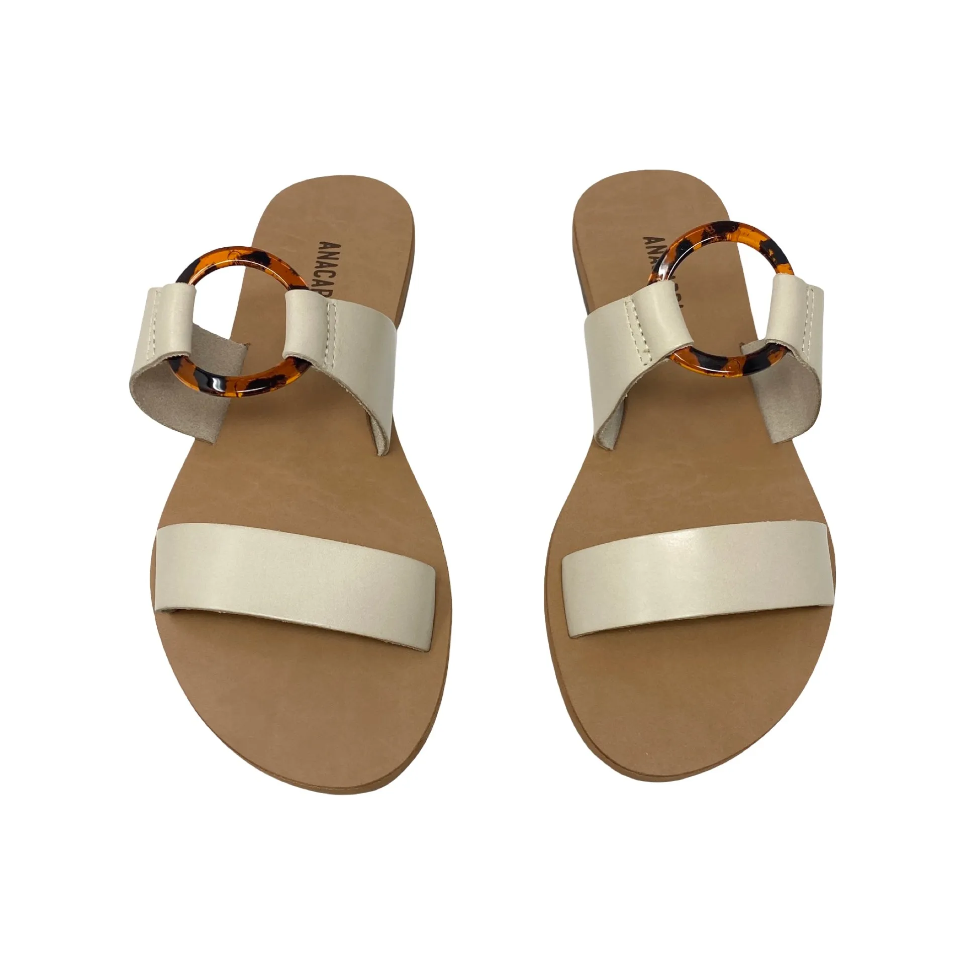 ANACAPRI Tortoise Shell Ring Sandals Ten Little Sandals