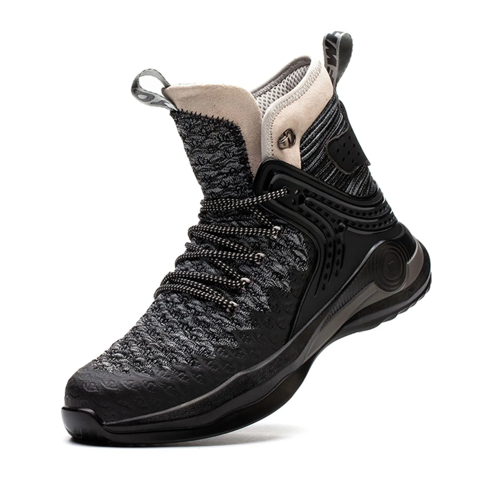 Ankle High Safety Shoes for Men Steel Toe Anti-Pierce Reflective Industrial Shoe Vicious Composite Toe Work Boots