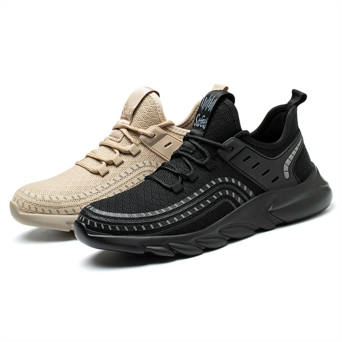 Top Rated Soft Toe Work Boots Anti-Pierce Work Safety Steel Toe Boot Lightweight Breathable Construction Boots