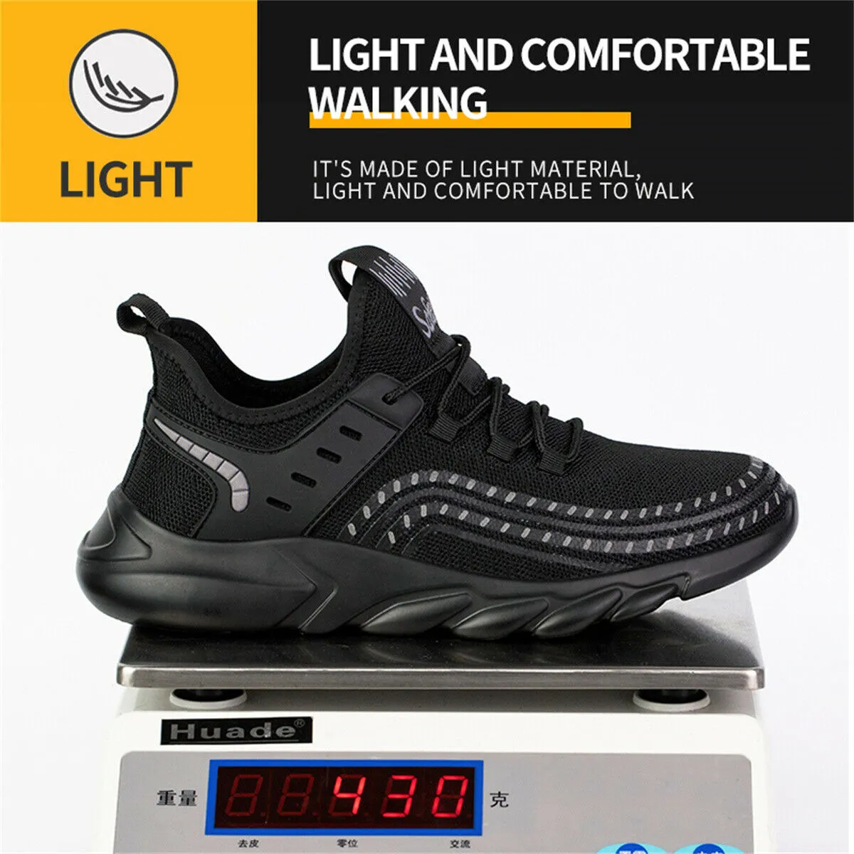 Hunting Work Boots Anti-Pierce Work Safety Steel Toe Boot Lightweight Breathable Construction Boots