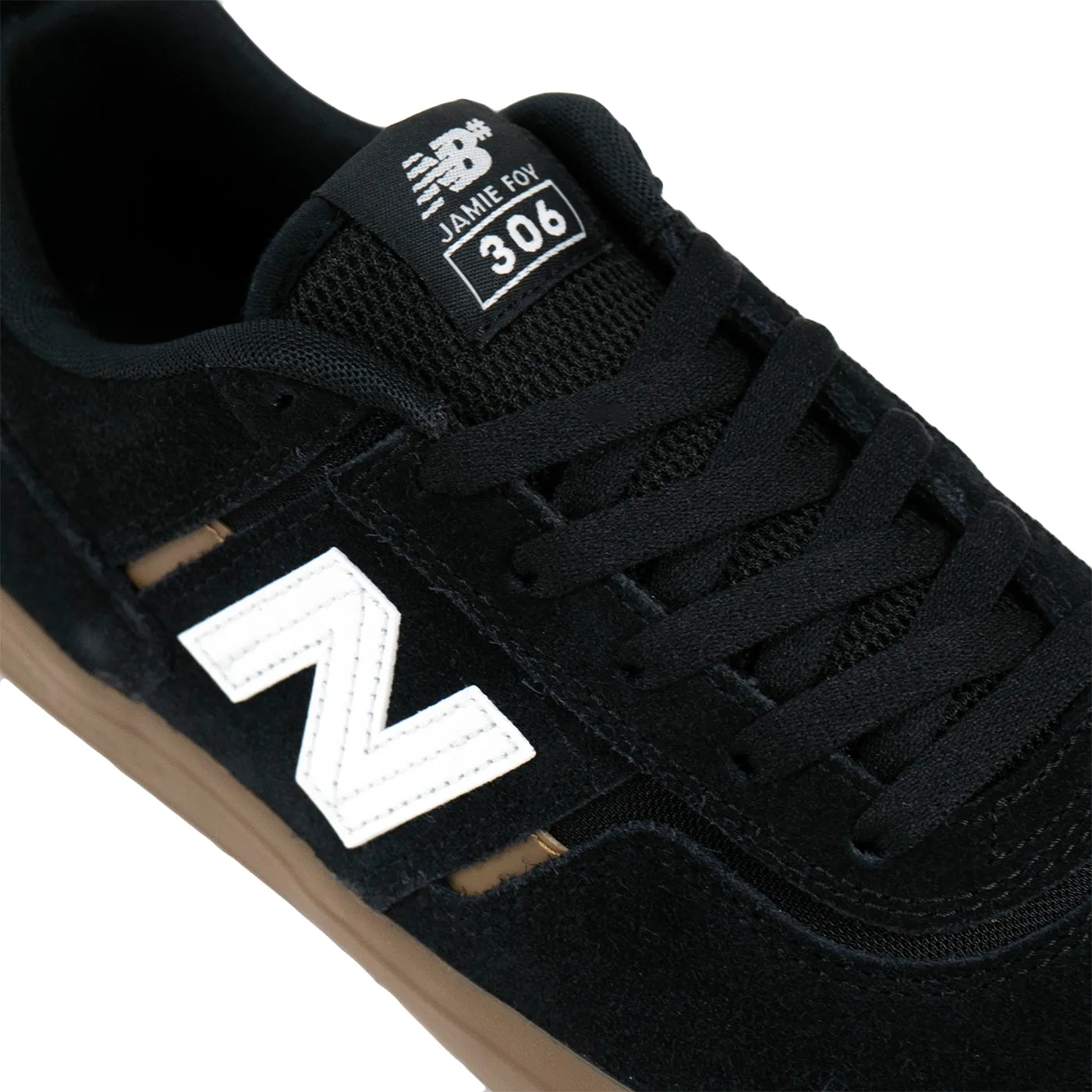 New Balance Numeric NM306 Jamie Foy Shoes - Black / Gum New Balance Factory Store Aurora Farms