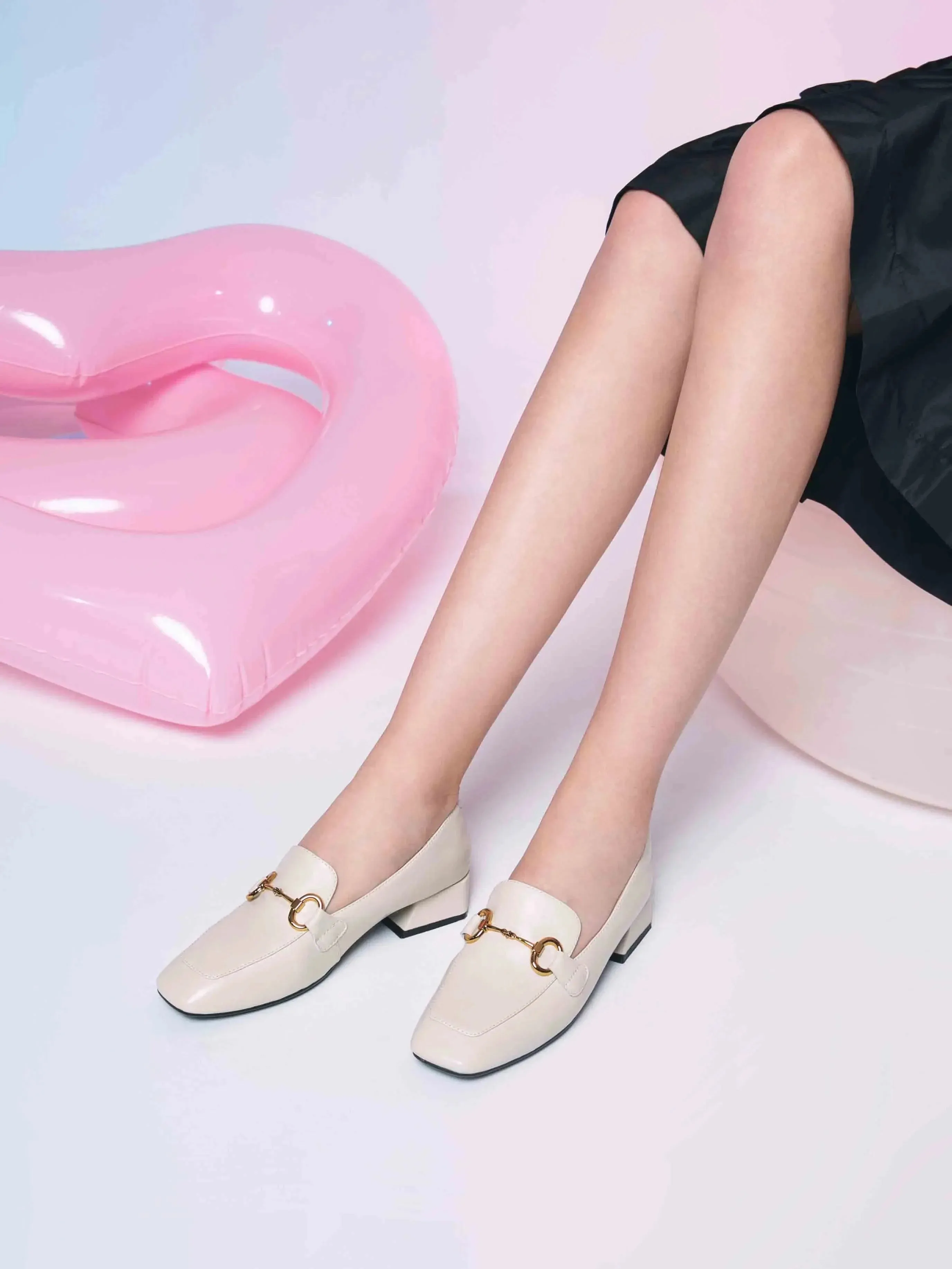 Loafers History Arwen Classic Metal Buckle Leather Loafers