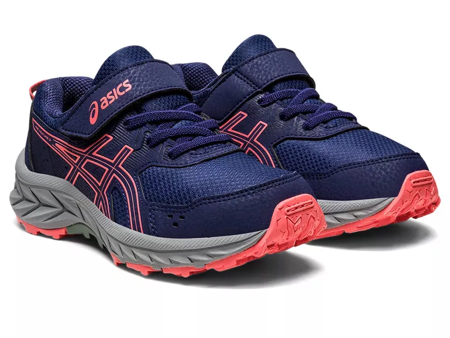 Asics Zero Drop Shoes PRE VENTURE 9 PS (Indigo Blue/Papaya)