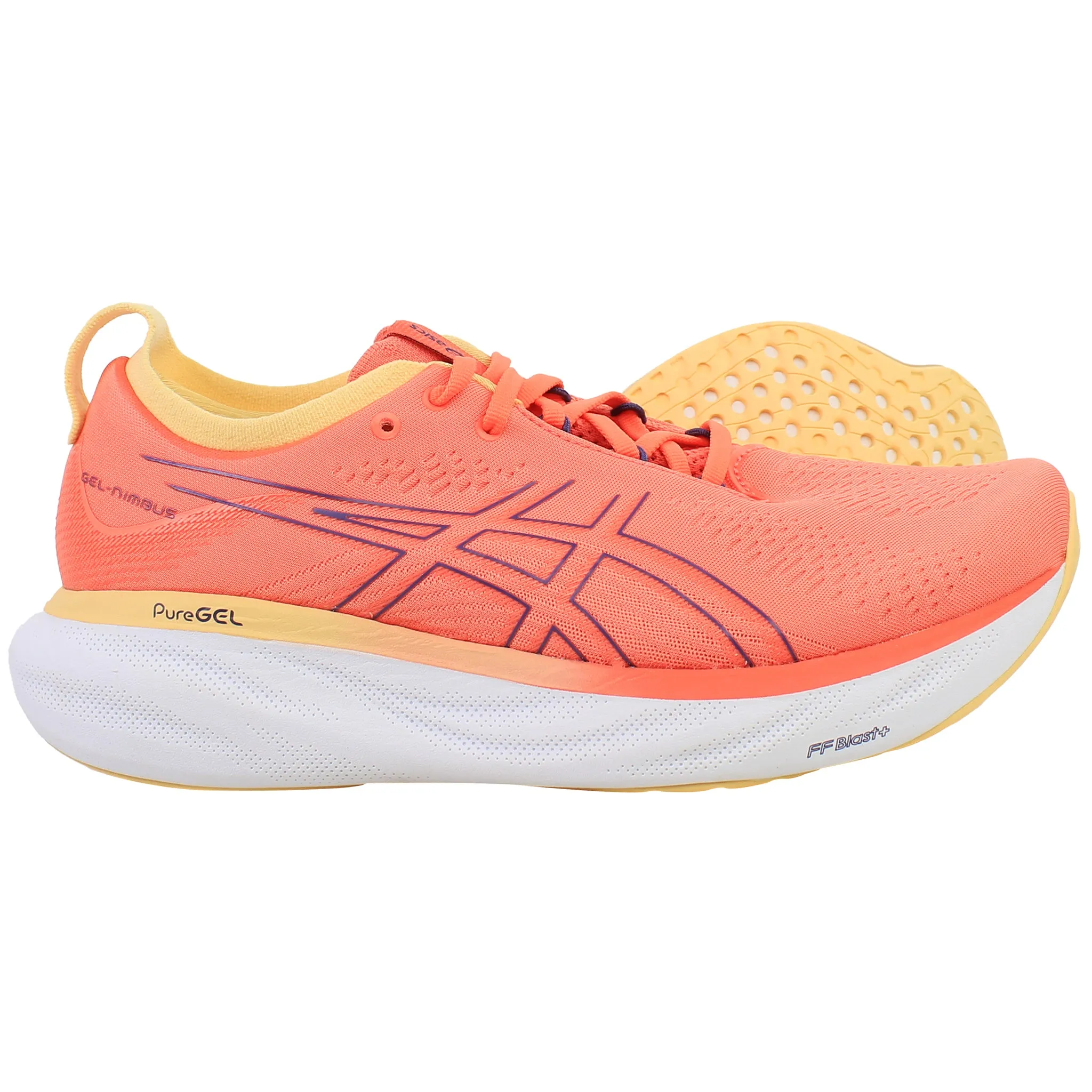 Asics Army Running Shoes Asics Gel-Nimbus 25 Womens Orange Running Shoes