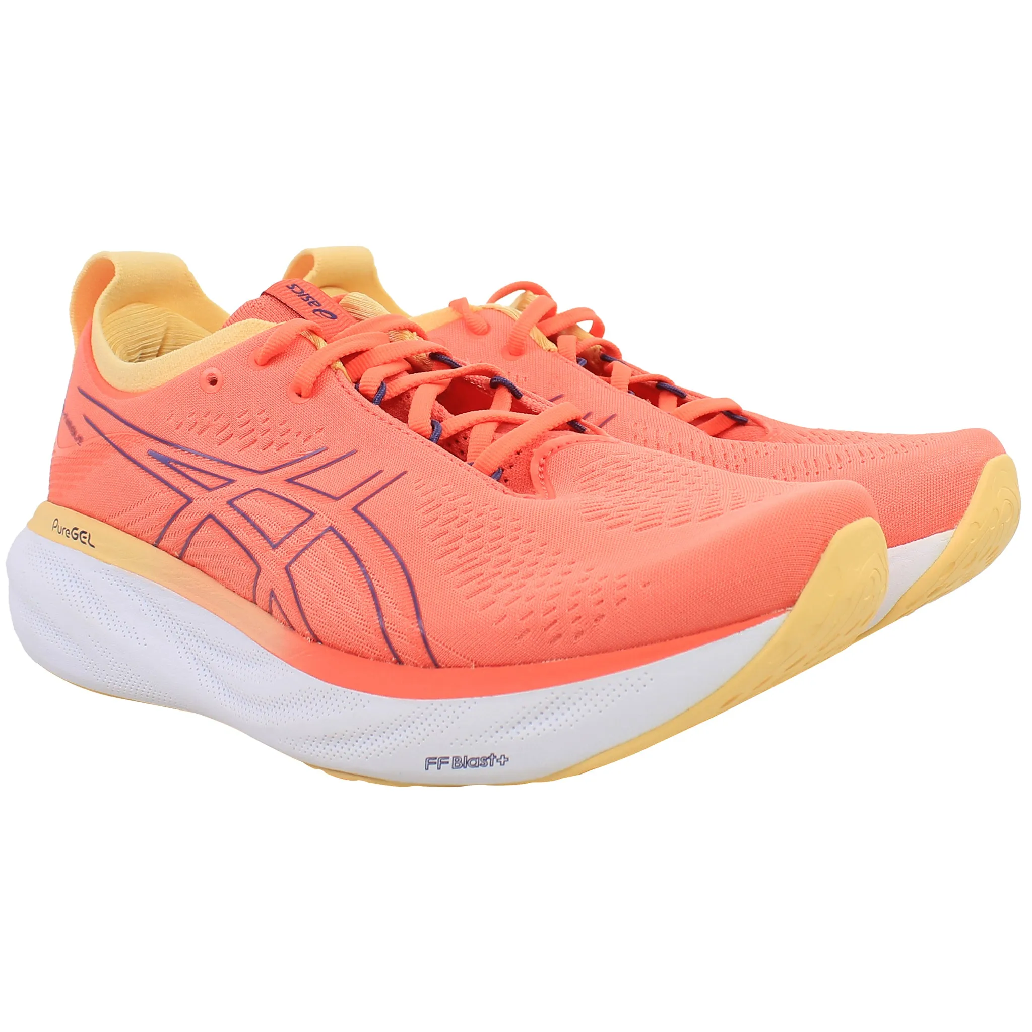 Asics Gel-Nimbus 25 Womens Orange Running Shoes Friday Deals Asics Shoes
