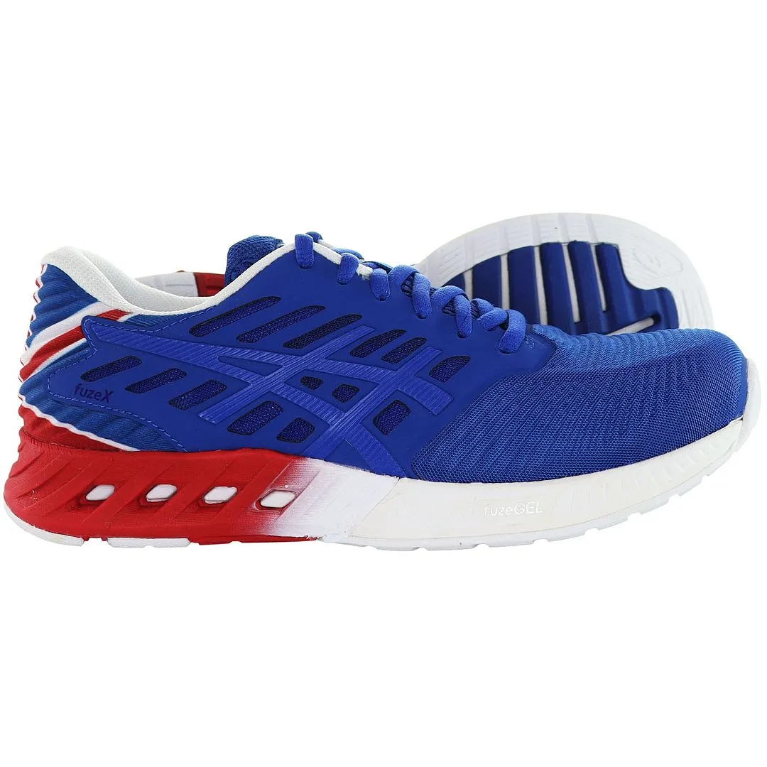 Asics Gel Indoor Court Shoes Asics FuzeX Country Pack Mens Blue Trainers