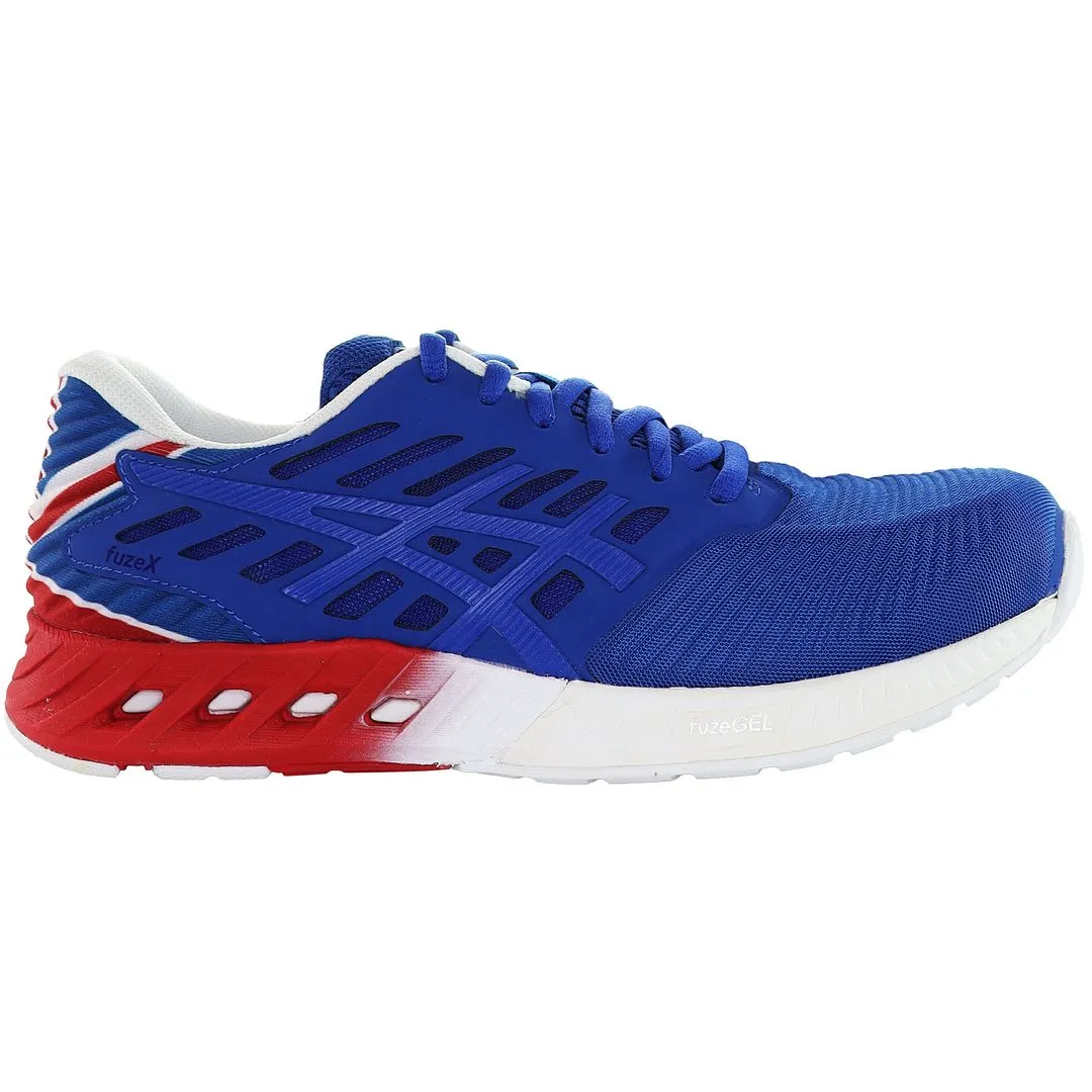 Asics FuzeX Country Pack Mens Blue Trainers Asics Tennis Shoes Europe