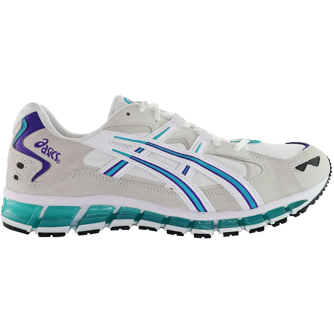 Asics Gel-Kayano 5 360 Mens White/Blue Trainers Asics Best Shoe For Plantar Fasciitis