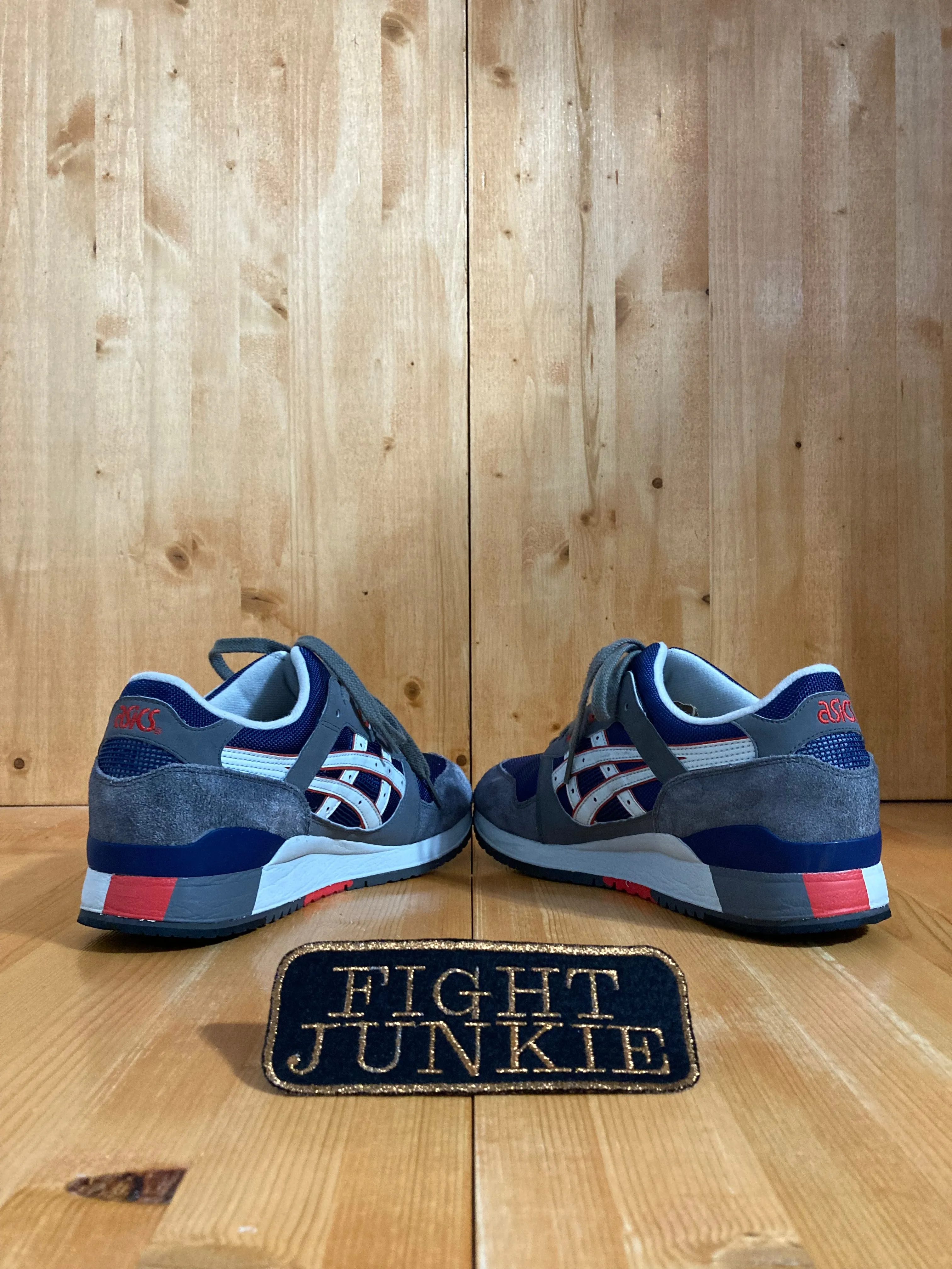 ASICS GEL LYTE III 3 Men Size 10 Suede & Mesh Running Training Shoes Sneakers Gray & Blue H306N Best Asics Running Shoes For Plantar Fasciitis