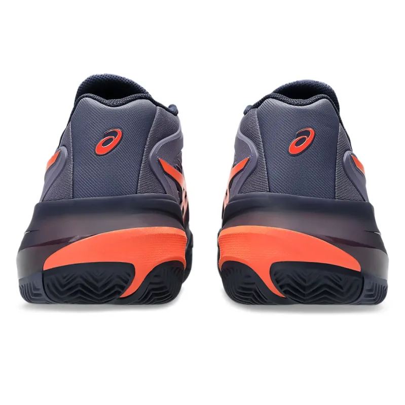 Asics Gel-Resolution X Greyish Purple & Nova Orange Men's Clay Court Tennis Shoes Asics Indoor Pickleball Shoes