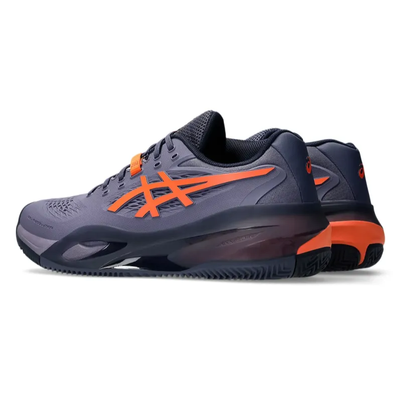 Asics Gel-Resolution X Greyish Purple & Nova Orange Men's Clay Court Tennis Shoes Asics Gel Lyte Mt Shoes 1191a143