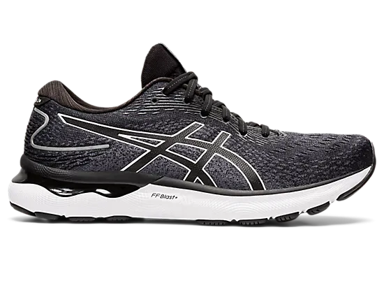 Asics Men's Gel-Nimbus 24 Extra Wide (4E) Running Shoes in Black/White Asics Tiger Shoes