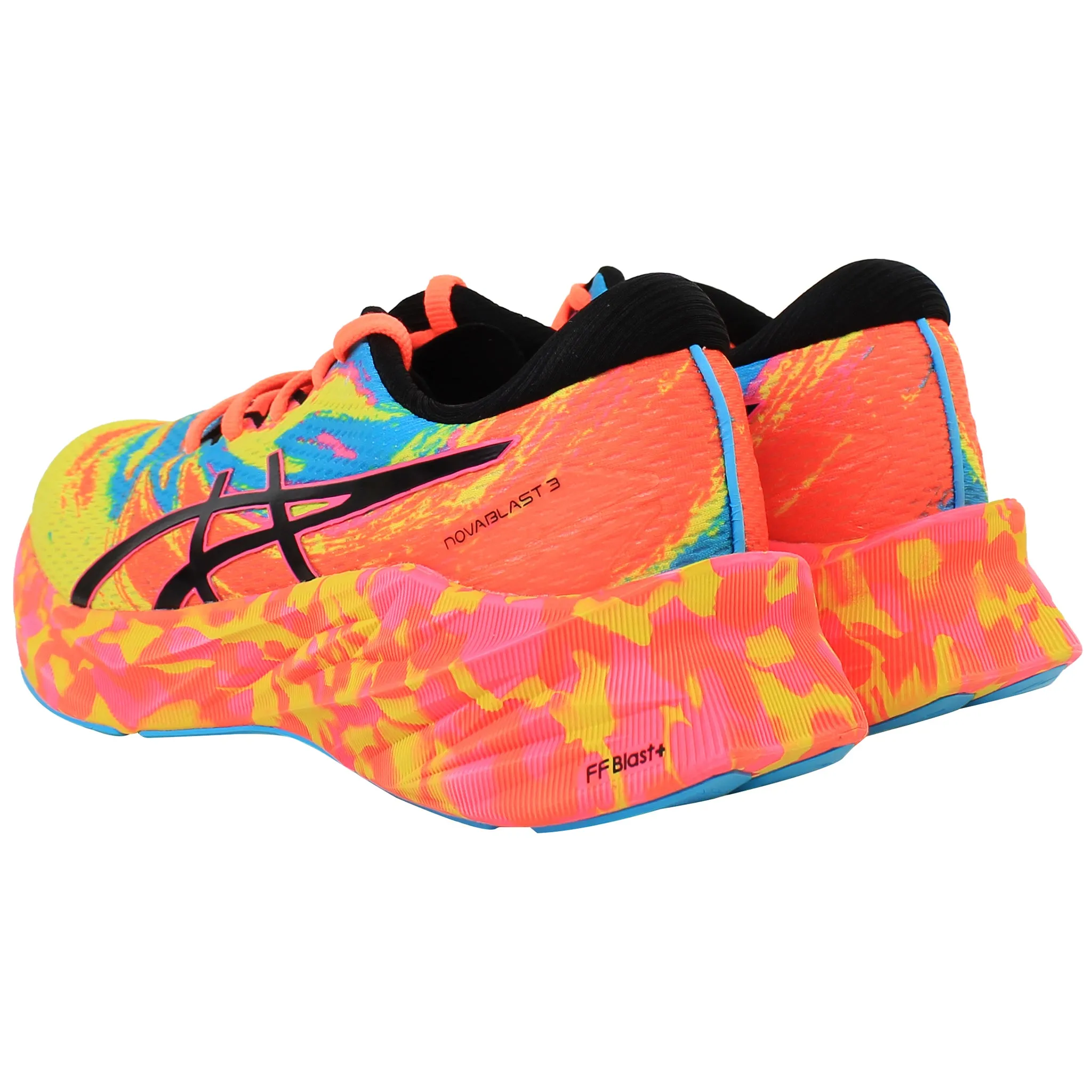 Asics New York Marathon Shoes Asics Novablast 3 Mens Multicolour Running Shoes