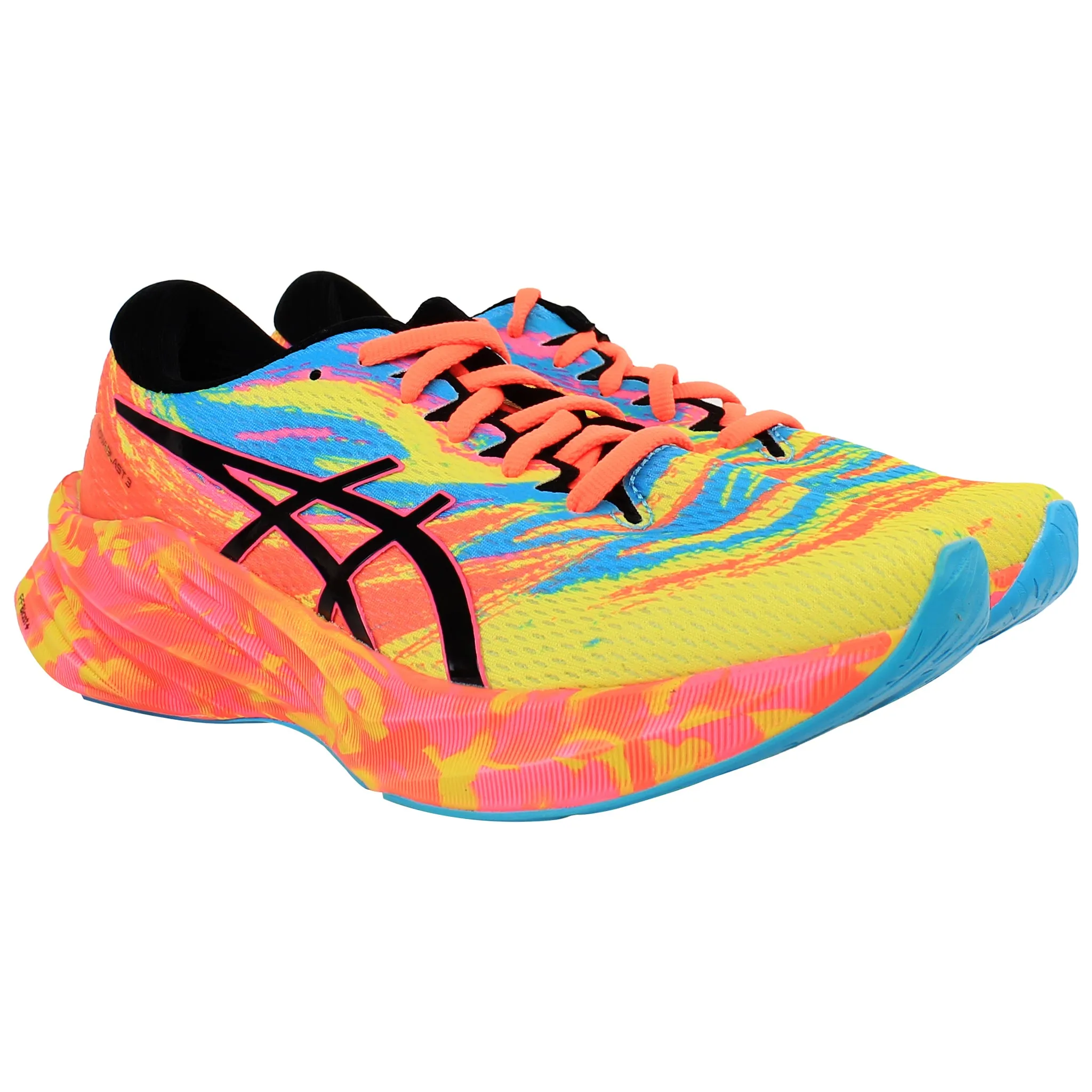 Asics Shoes No Laces Asics Novablast 3 Mens Multicolour Running Shoes