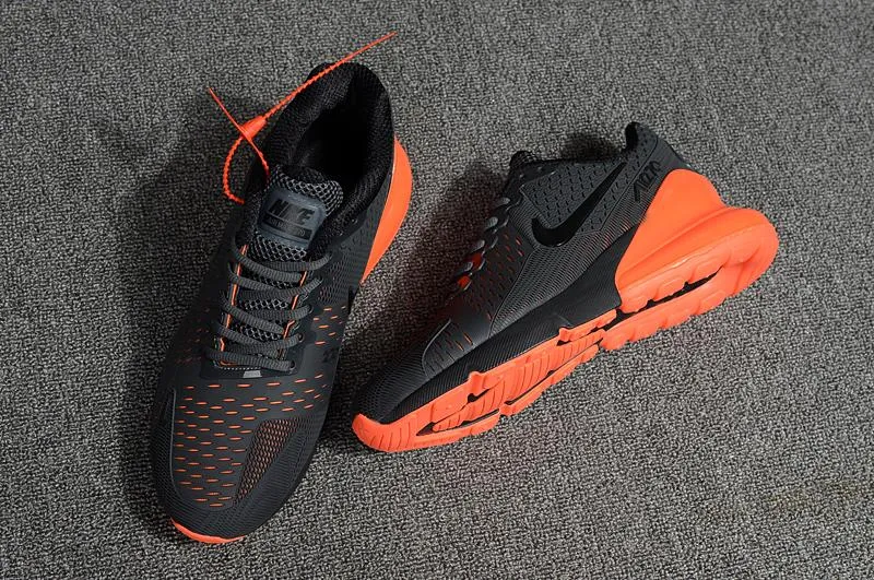 Asics Shoes Made In Vietnam Nike Air Max 270 Black Orange Sneaker Shoes Sale Men Women Size 5.5 - 11