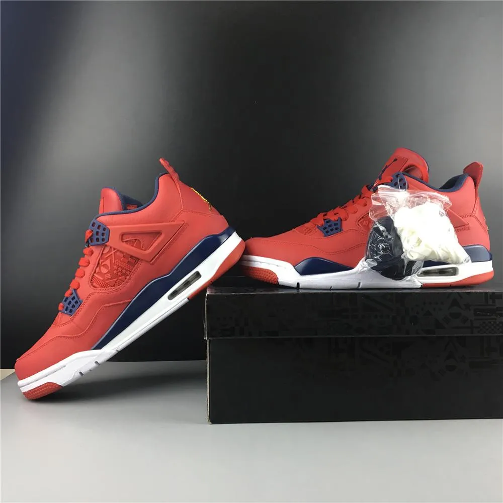 Nike Air Jordan 4 Retro FIBA Gym Red Men Shoes Sale Size US 7, 8, 8.5, 9, 10, 11, 12, 13 Asics Sonoma Trail Running Shoes
