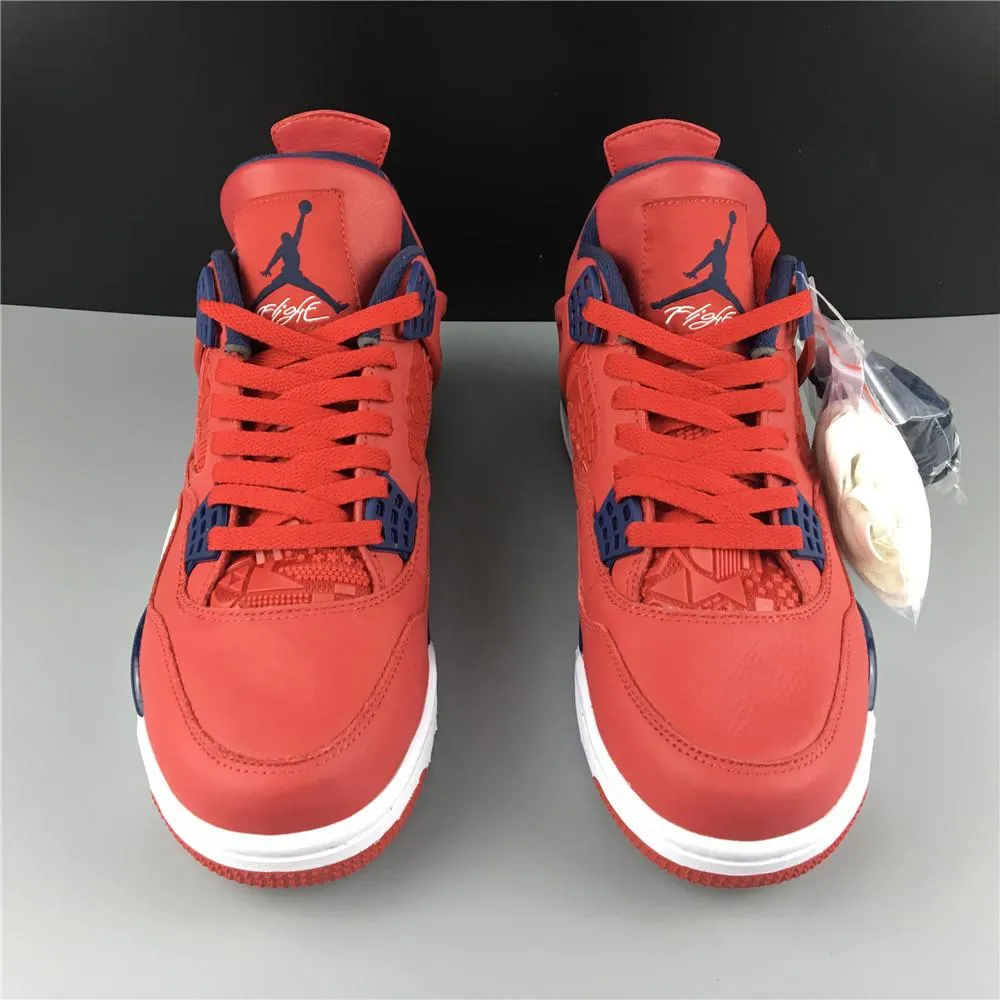 Nike Air Jordan 4 Retro FIBA Gym Red Men Shoes Sale Size US 7, 8, 8.5, 9, 10, 11, 12, 13 Asics Dynamic Duomax Running Shoes