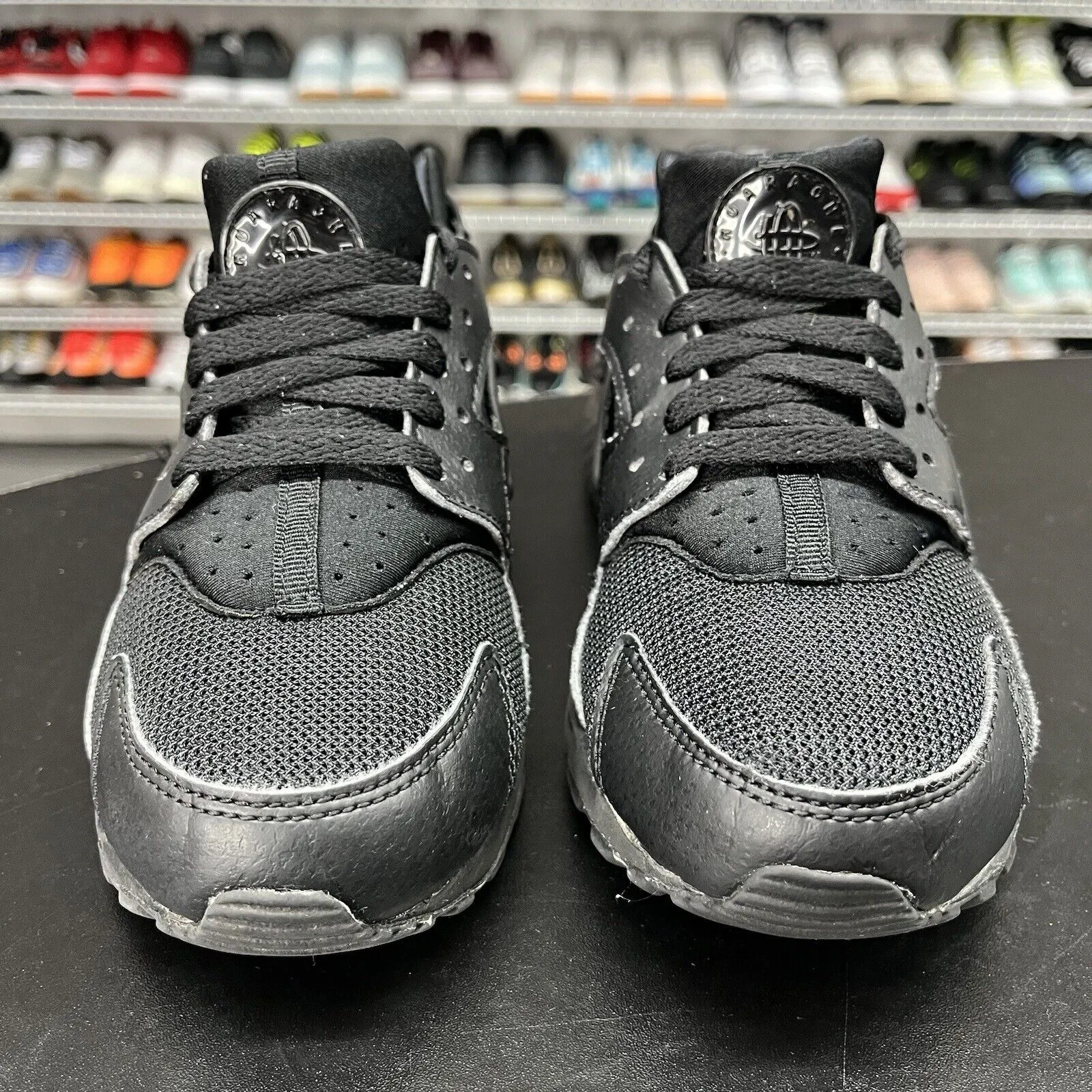 Nike Boys Huarache Run 654275-016 Black Running Shoes Sneakers Size 5Y Asics Running Shoes Neutral Runners