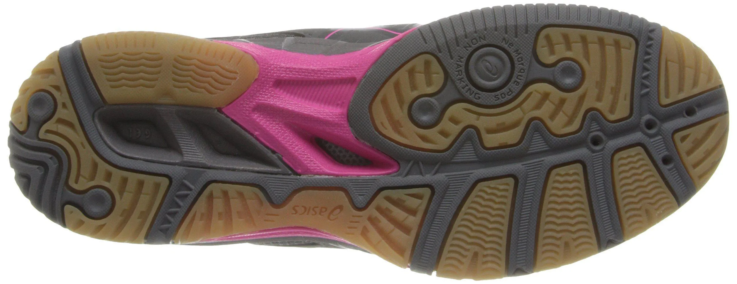 Supination Asics Running Shoes ASICS Women's Gel 1150V Volley Ball Shoe,Smoke/Knock Out Pink/Silver,9 M US