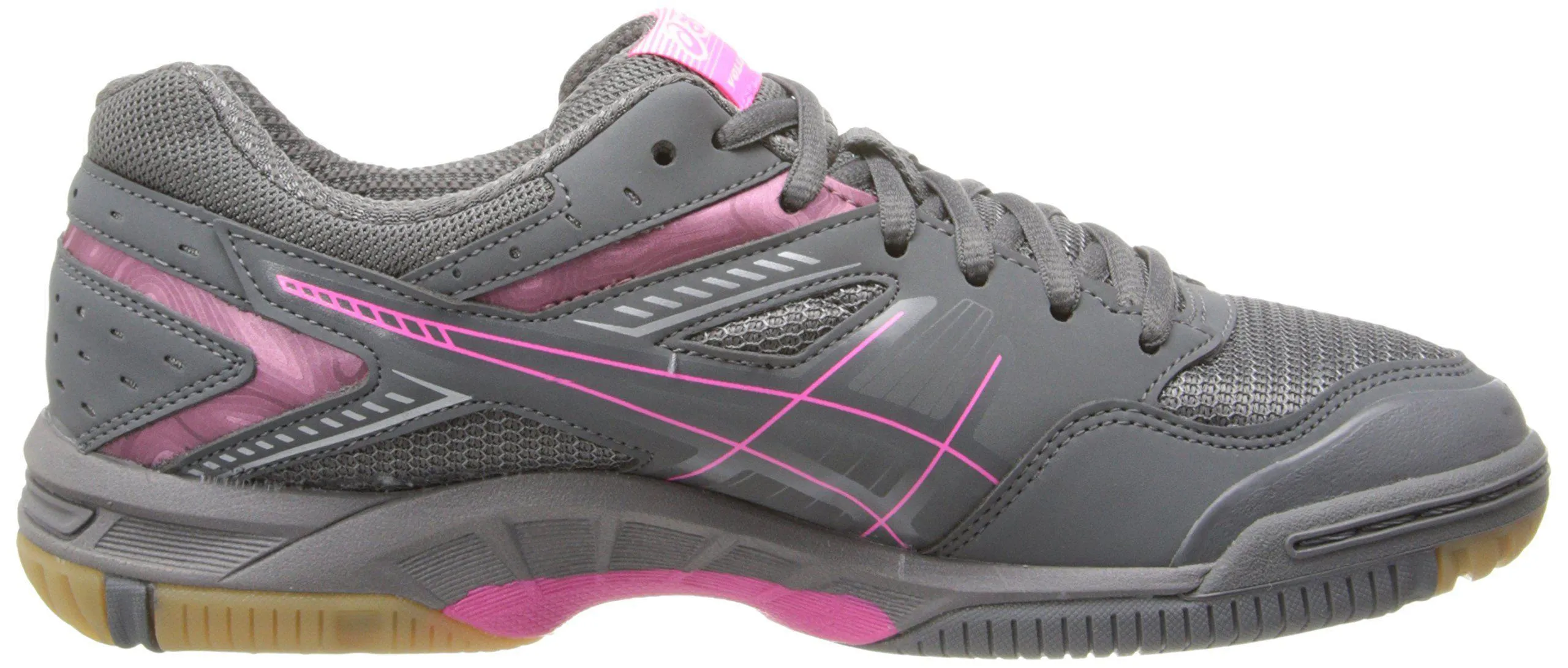 Carbon Plated Running Asics ASICS Women's Gel 1150V Volley Ball Shoe,Smoke/Knock Out Pink/Silver,9 M US