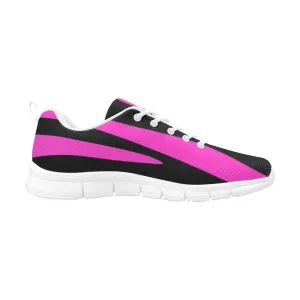 Revolution 7 Running Shoe Uniquely You Womens Sneakers, Black and Purple Stripe Running Shoes by inQue.Style