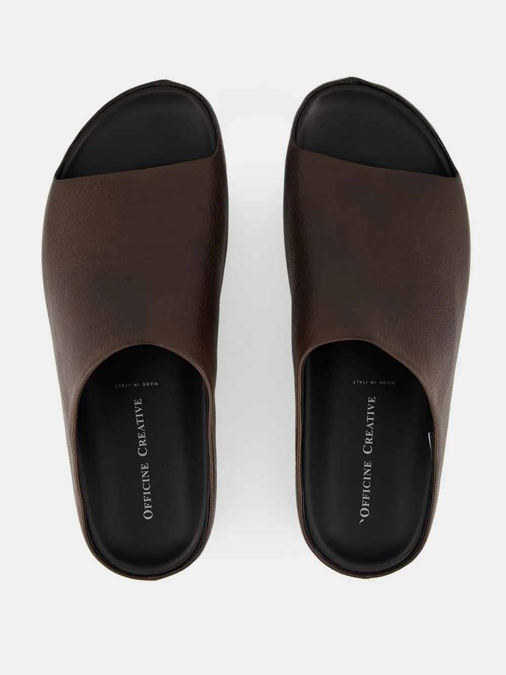 Sandals With Backs Babouche 002 Brown Leather Mule Sandals