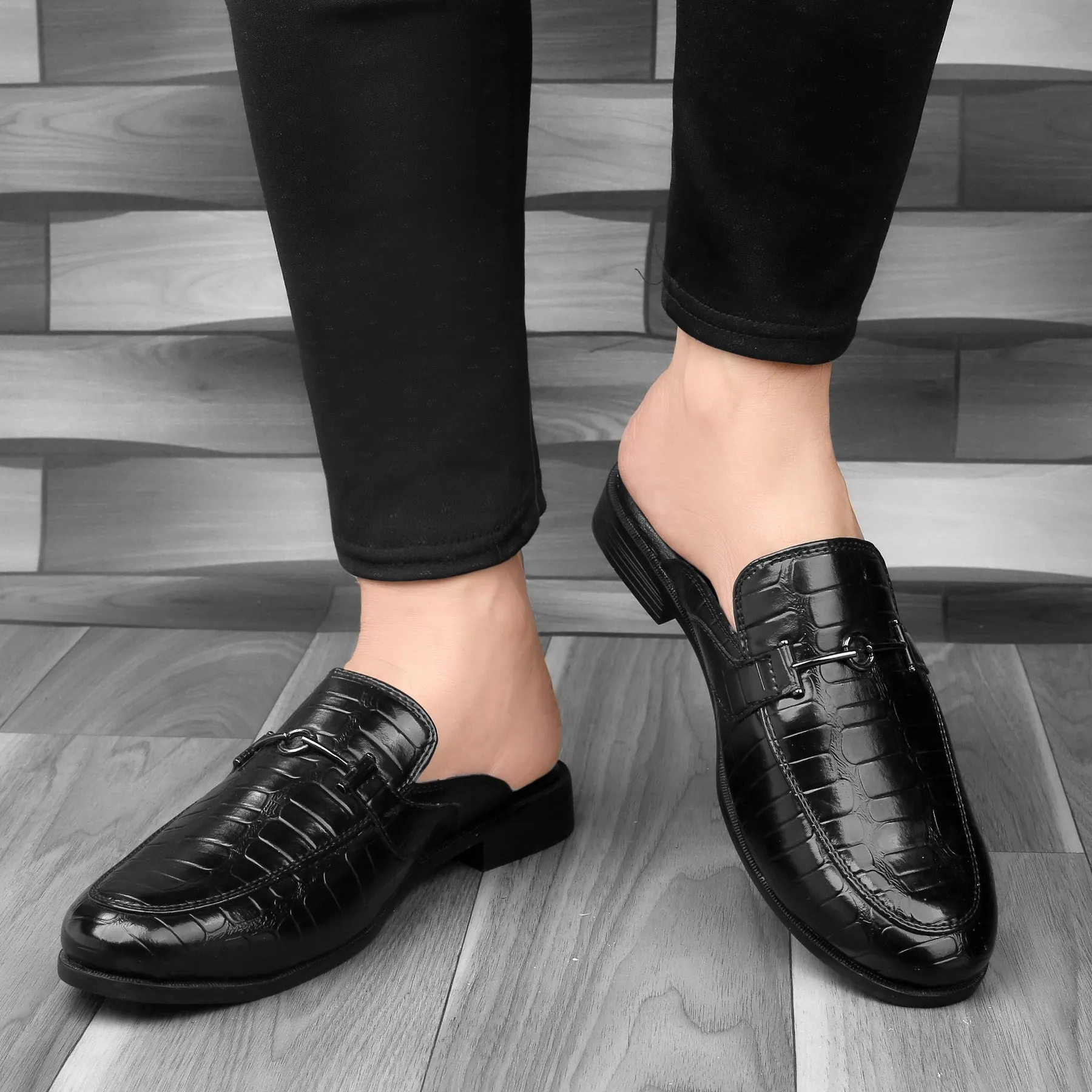 Stuart Weitzman Palmer Loafers Bacca Bucci Men's NOVA Mules Clogs Open back Loafers with Comfortable Memory Insoles