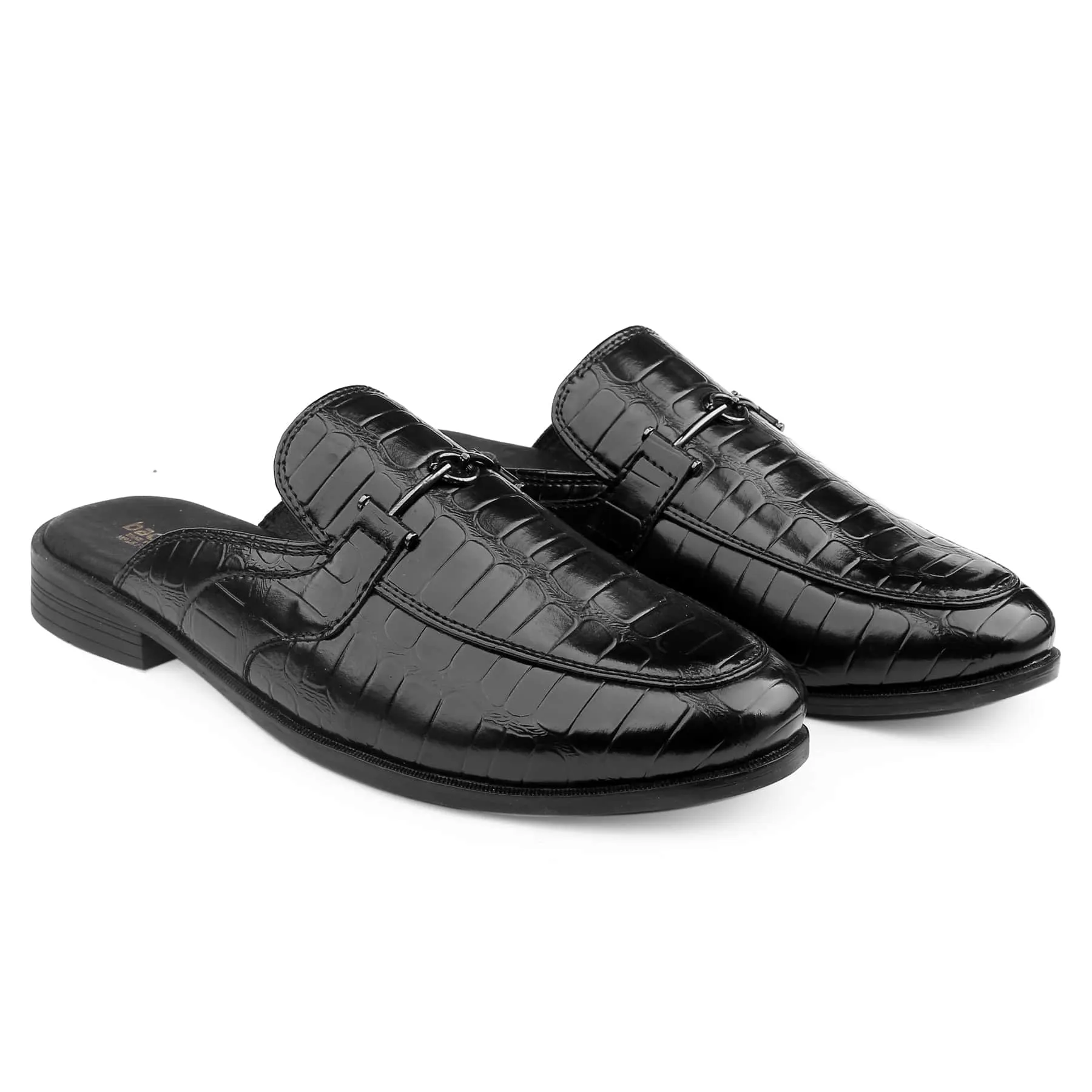 Old Man Loafers Bacca Bucci Men's NOVA Mules Clogs Open back Loafers with Comfortable Memory Insoles