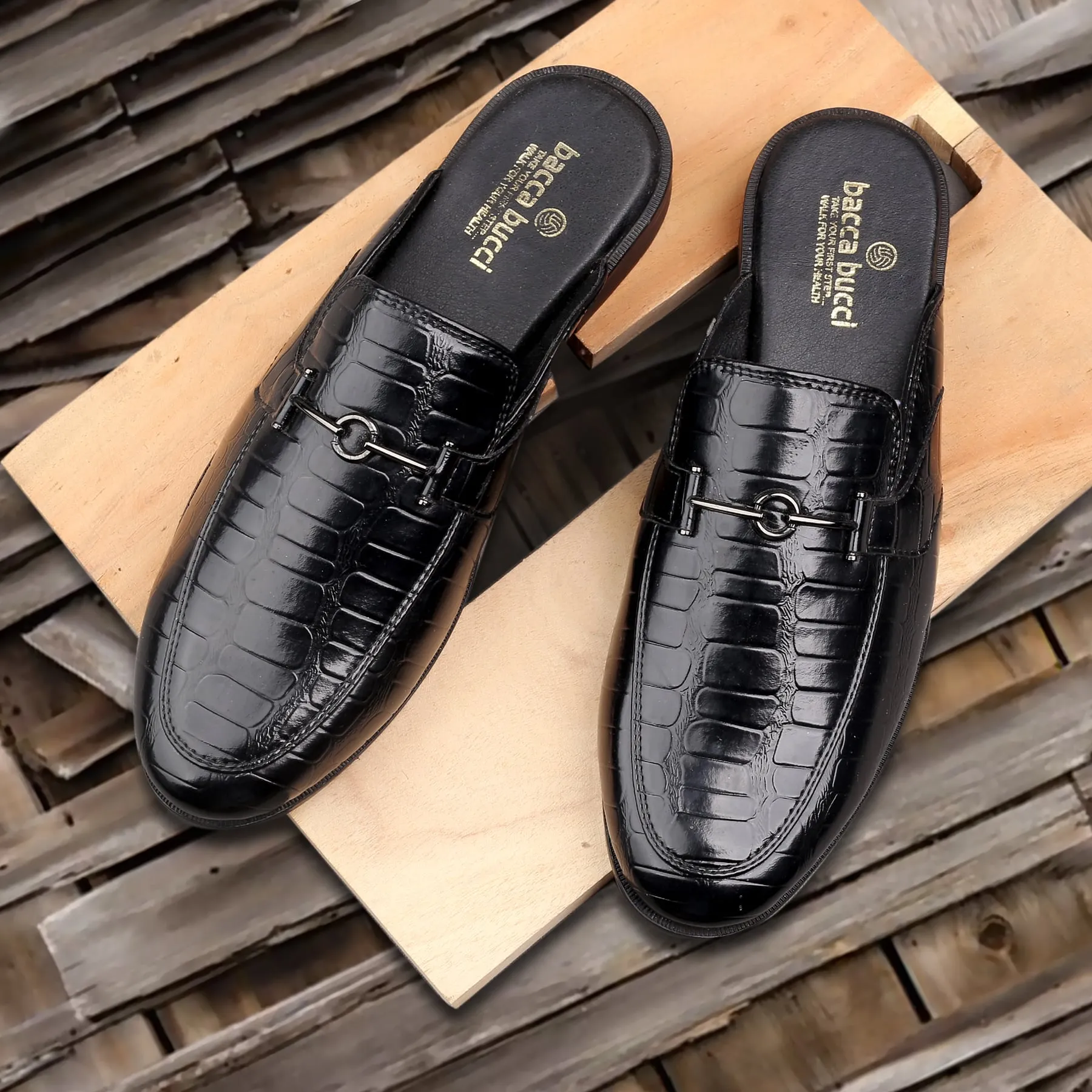 Nordstrom Loafers Bacca Bucci Men's NOVA Mules Clogs Open back Loafers with Comfortable Memory Insoles