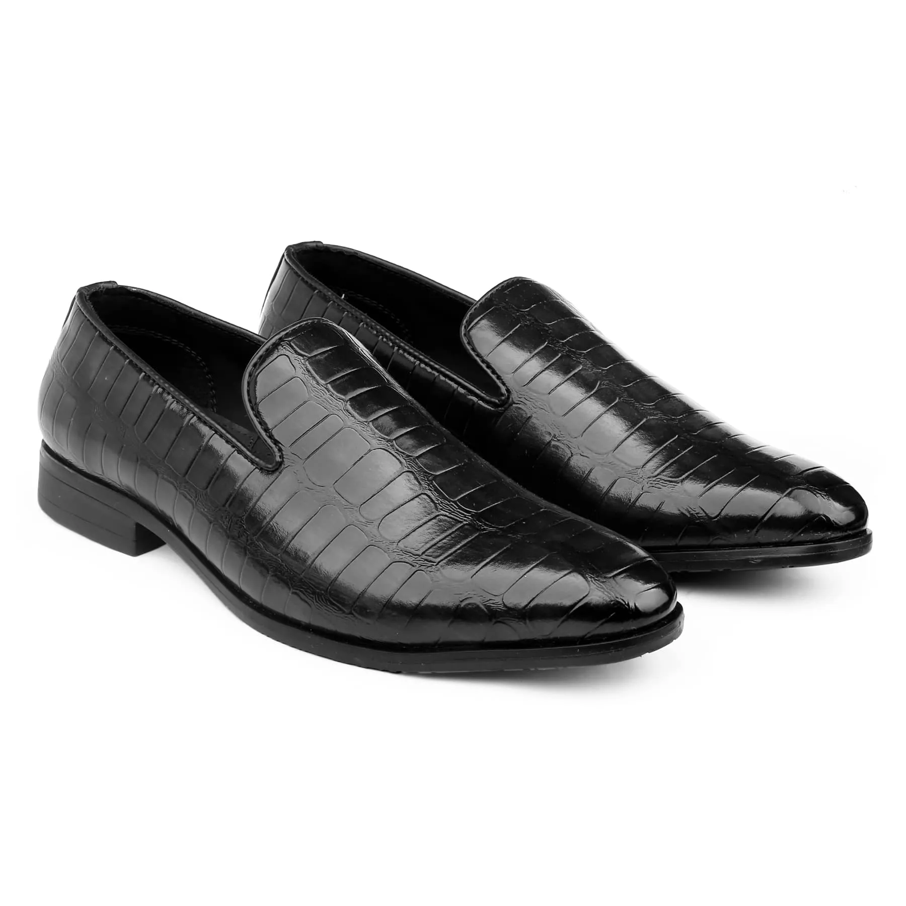 Comfy Chunky Loafers Bacca Bucci NAPLES Party Textured Loafers | Wedding Dress Formal Slip-on Shoes