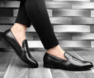 Bacca Bucci NAPLES Party Textured Loafers | Wedding Dress Formal Slip-on Shoes Loafers Fur