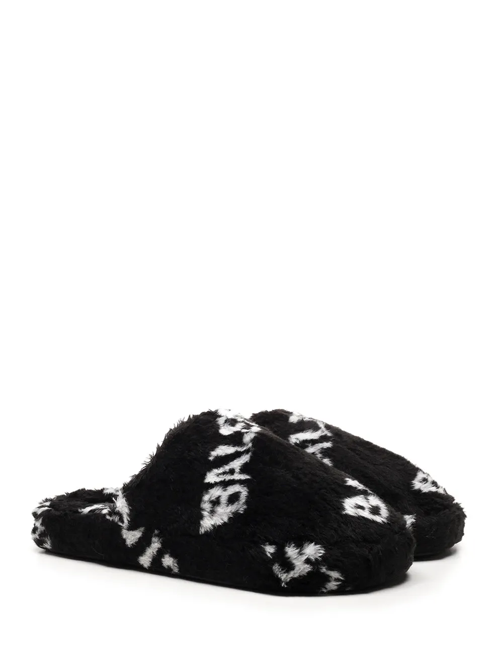 Balenciaga All Over Logo Slippers Sandals St Maarten